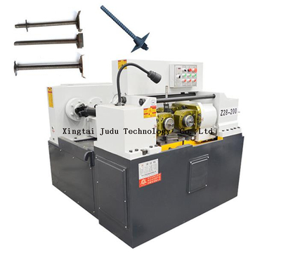 Cost price hydraulic two rollers steel rebar thread rolling machine