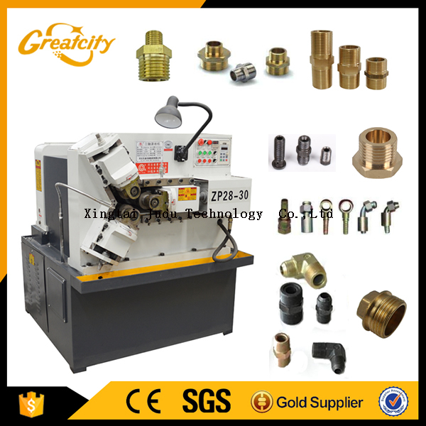 Z28-30 thread rolling machine three roller with tube pipe thread process 